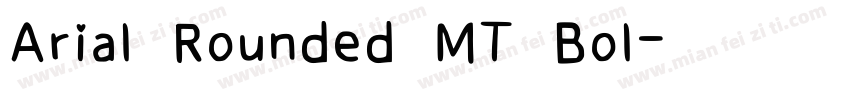 Arial Rounded MT Bol字体转换